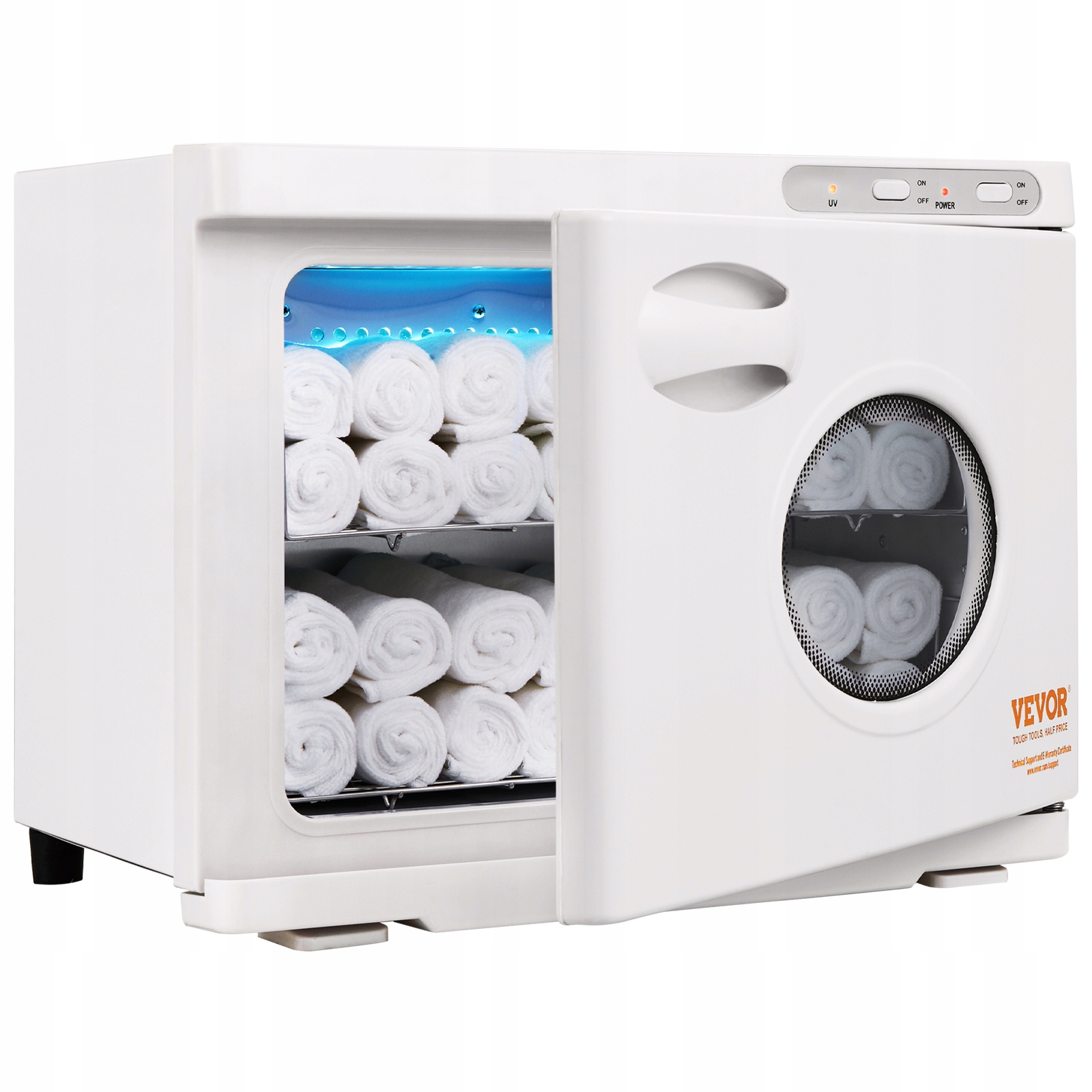 Vevor Ohřívač Ručníků 23L Premium 50-60 Kusů Uv Sterilizace Bílý
