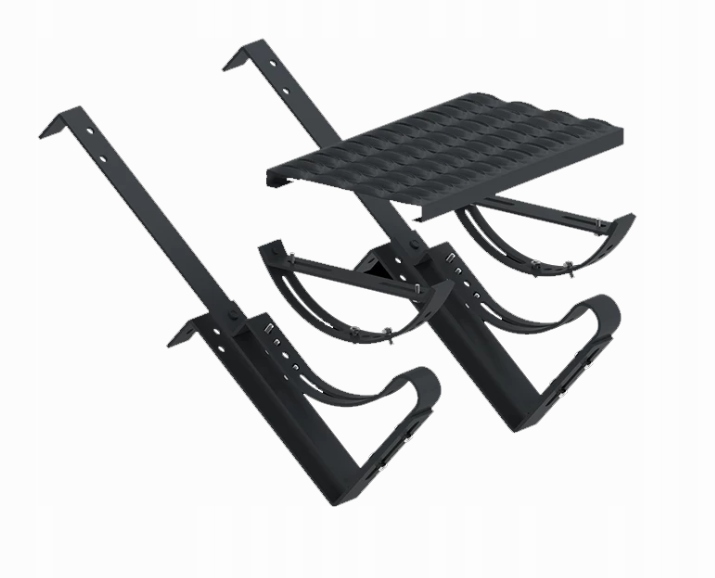 Kompletní komínová lavice 80cm Corotop Set typ německý ohýbaný Antracit