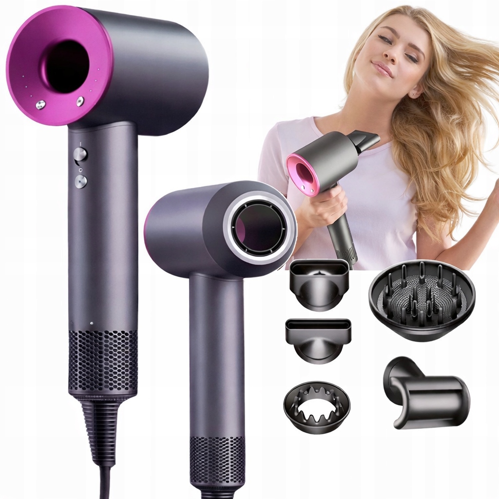 5w1 Profesjonalna Ultra Mocna Suszarka Do Włosów Z Jonizacja Koncówki
