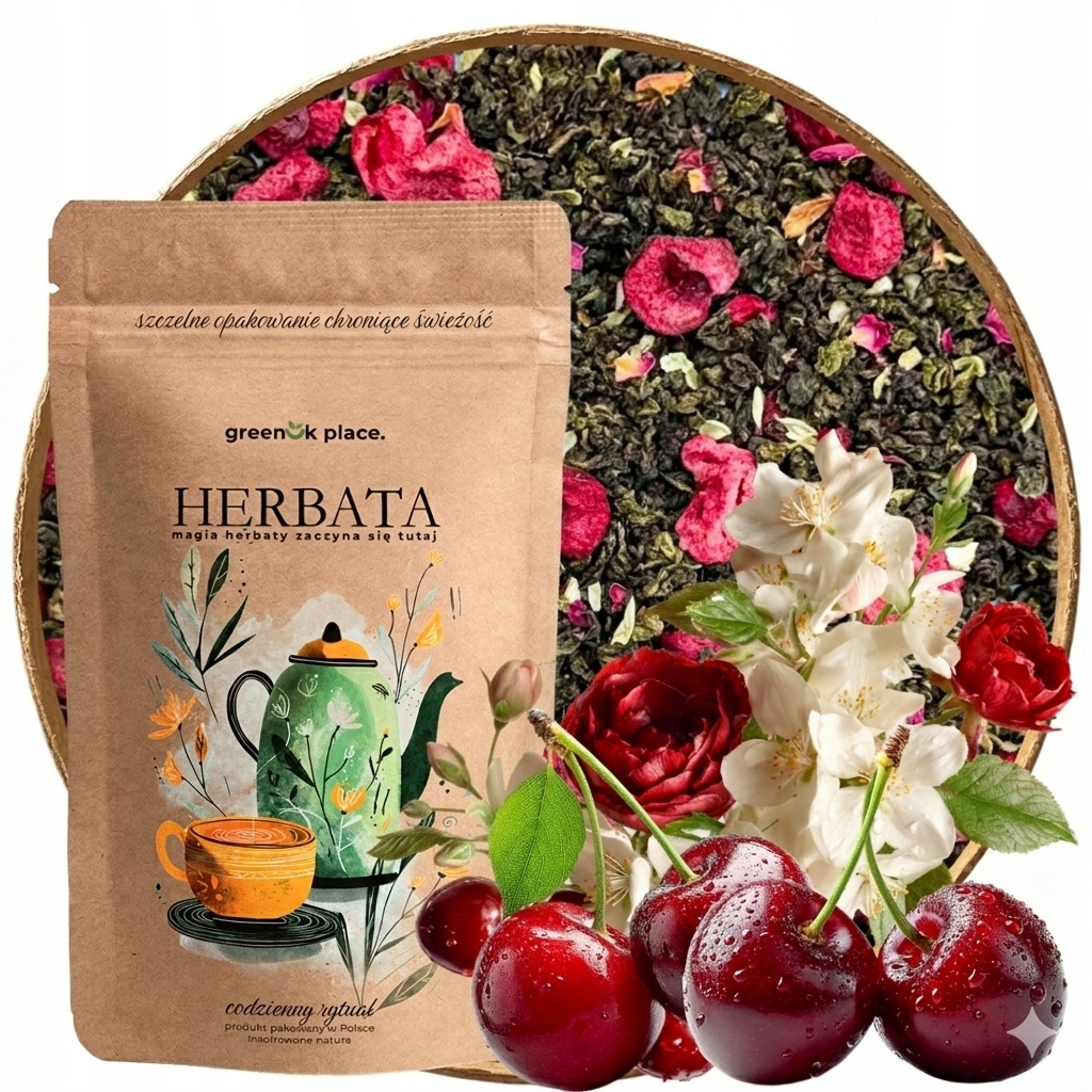 Čaj oolong Třešňový Koutek 500g listová višeň třešňová jasmín ulung