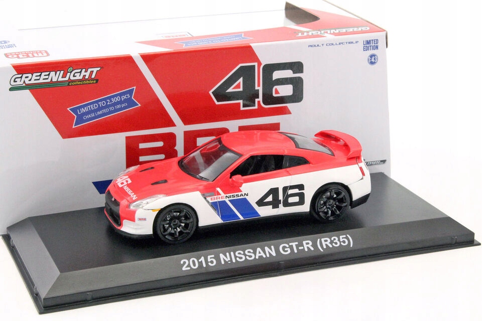 Greenlight Nissan Gt-r R35 Bre #46 2015 (Brock Racing Enterprises) 1:43