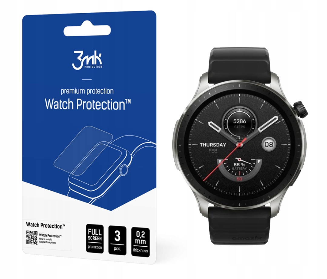 

FlexibleGlass 3MK do Amazfit Gtr 4 46mm