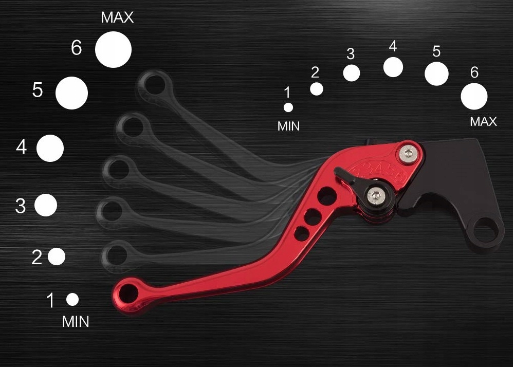 KLAMKI KRÓTKIE YAMAHA MT125 MT 125 2014-2019 CZARNE Numer katalogowy oryginału KKMT1252014-19