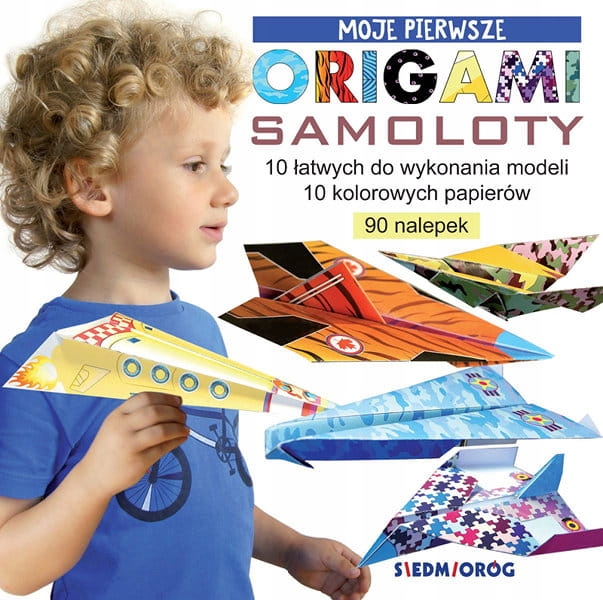 Moje pierwsze origami z papieru SAMOLOTY
