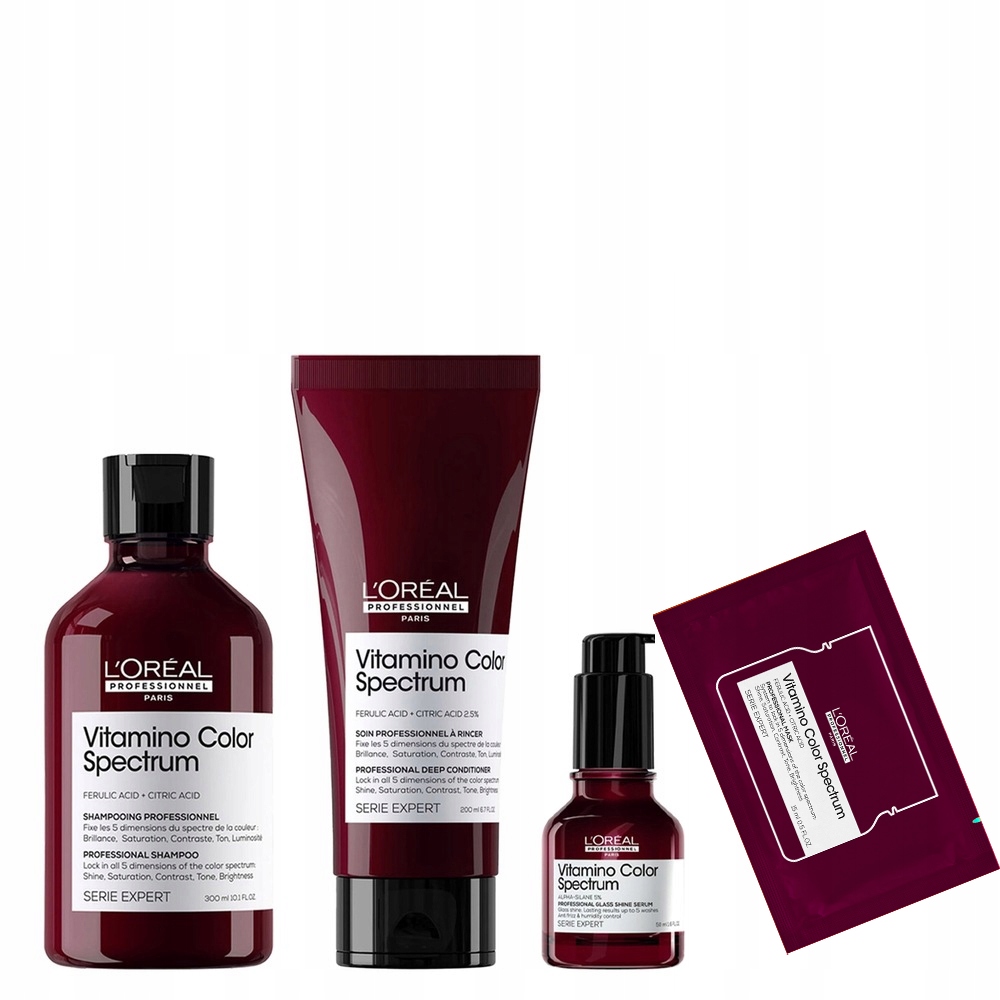 Loreal Vitamino Color Spectrum barvené vlasy šampon kondicionér sérum+bonus