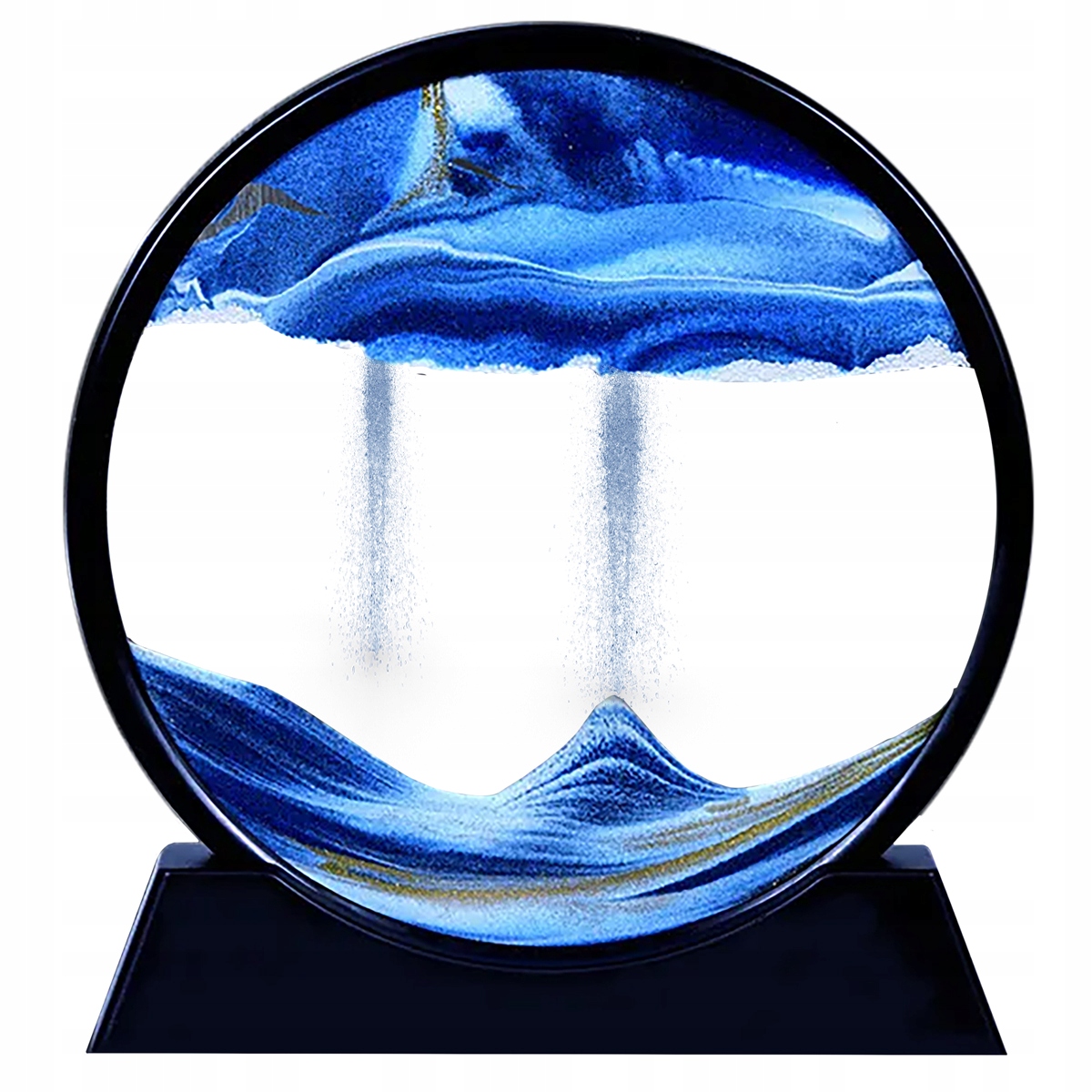 OBRAZ 3D GŁĘBOKIE MORZE PIASEK OZDOBA DEKORACJA STOŁOWA OBROTOWA KLEPSYDRA