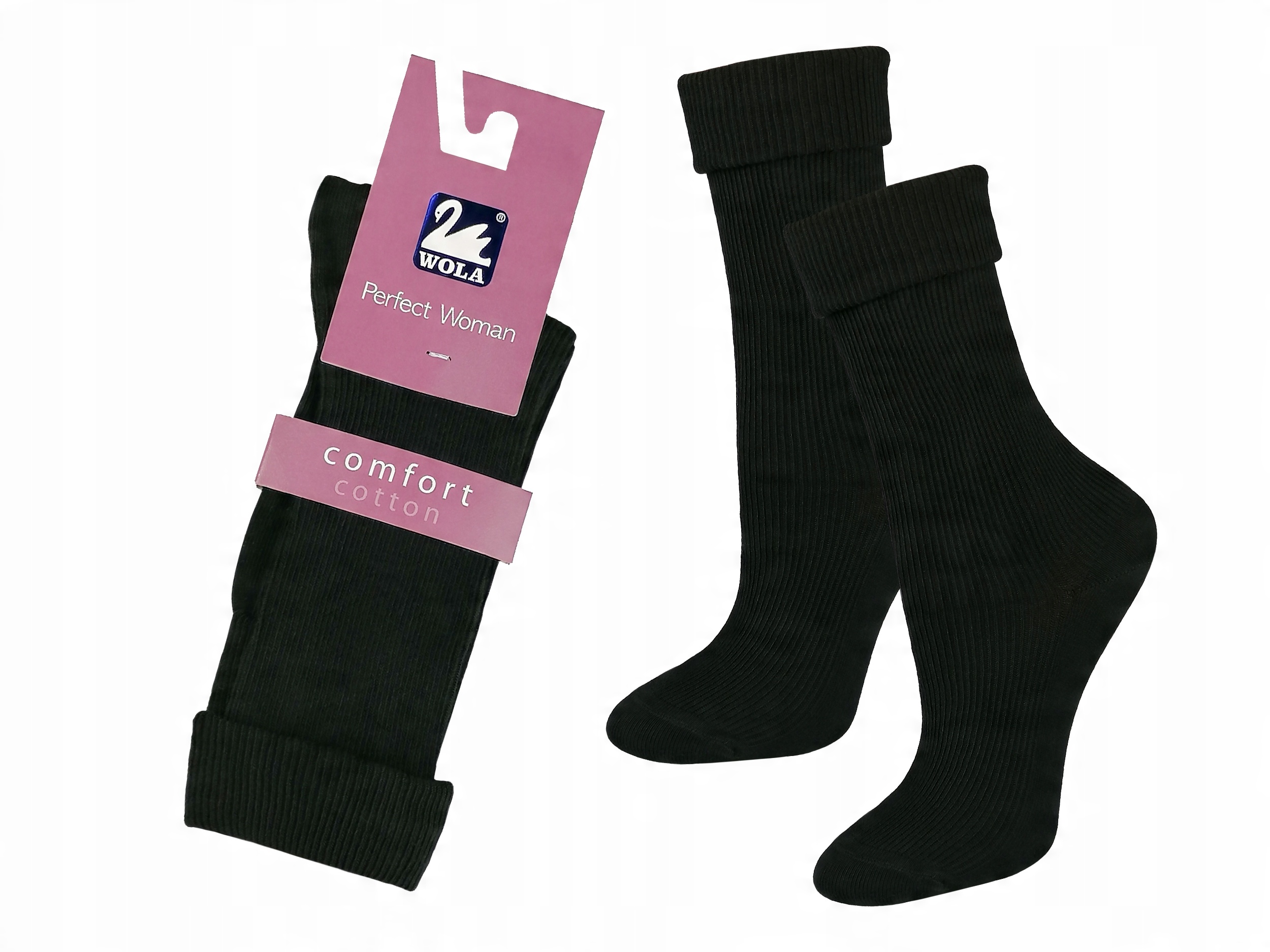 

Skarpety Comfort Wola Przylegające Black G95 33-35