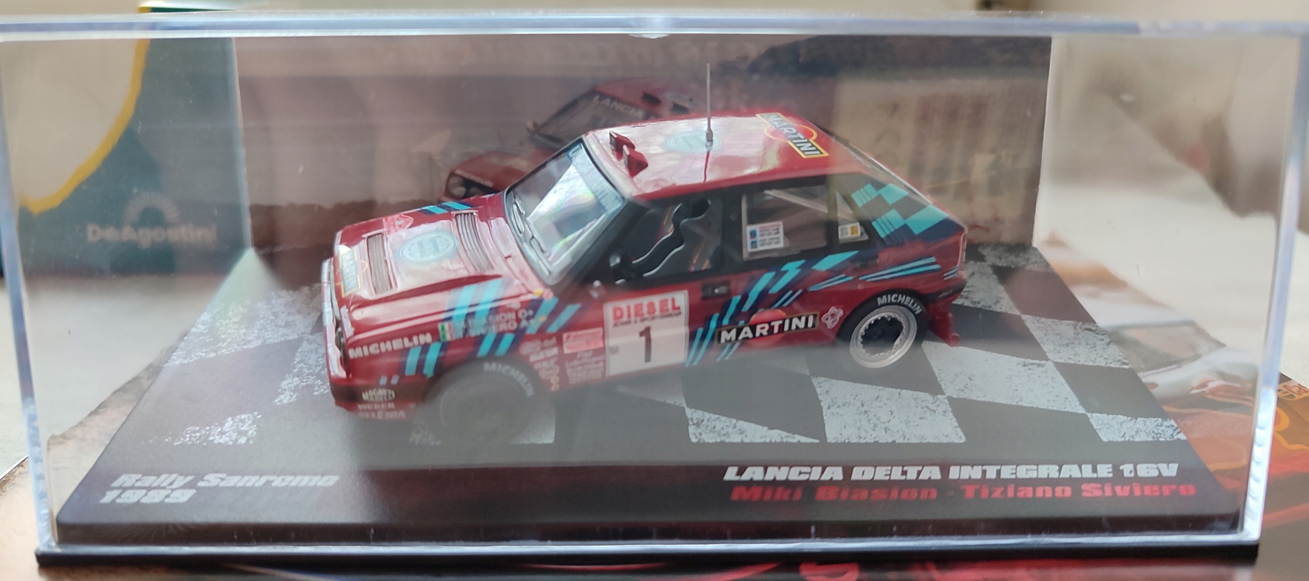 LANCIA DELTA INTEGRALE 16V 1/43 MIKI BIASION RALLY CARS KOLEKCJA