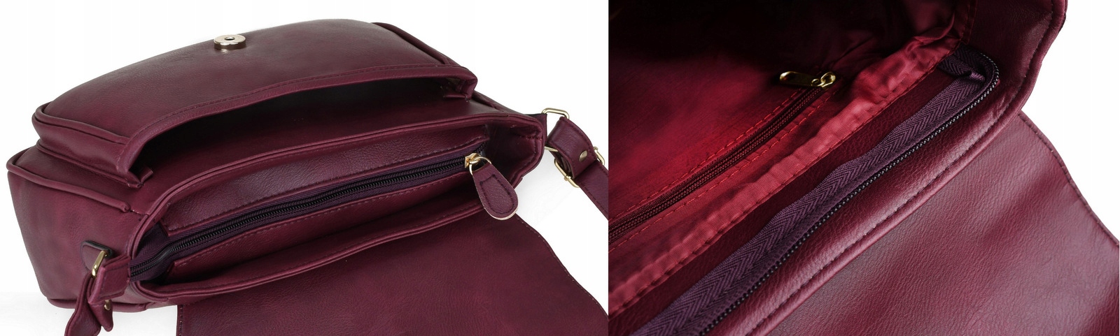 PIĘKNA TOREBKA DAMSKA NA RAMIĘ LISTONOSZKA A5 305 Kolor niebieski