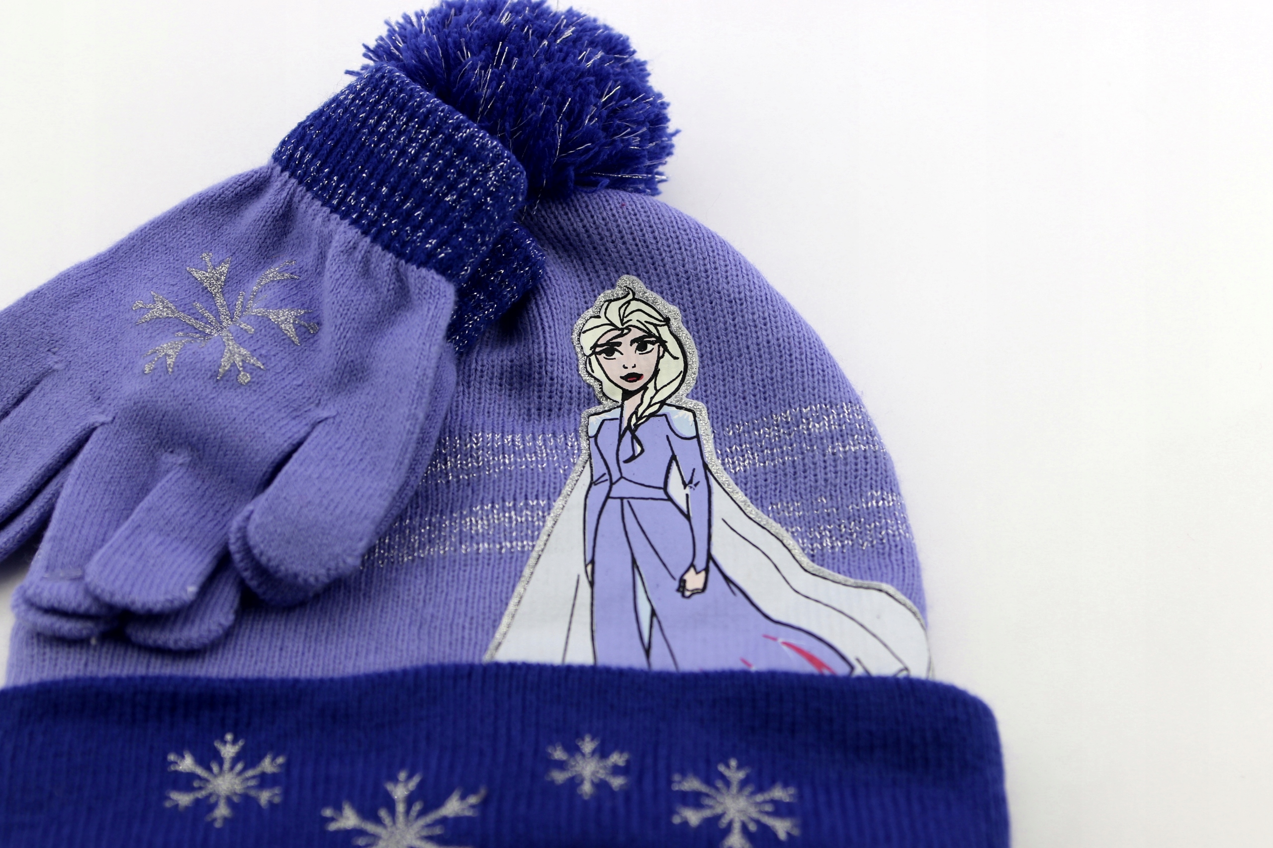 DISNEY Frozen Kraina Lodu Czapka Zimowa Rękawiczki Wiek dziecka 5 lat +