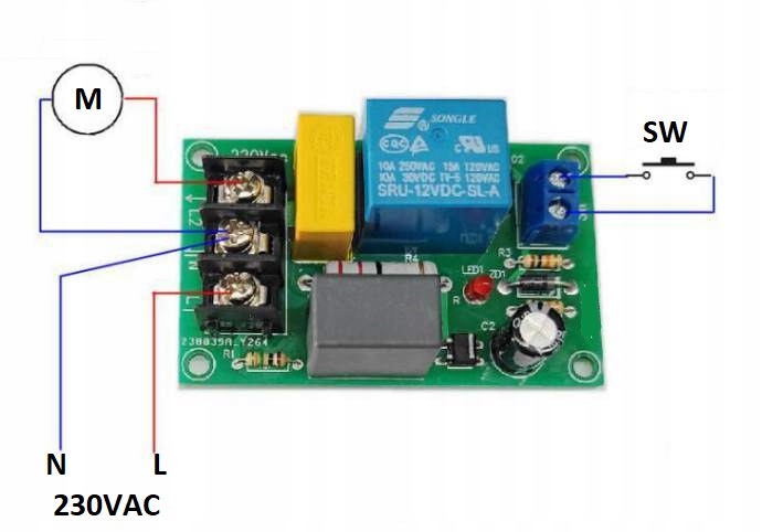 PRZEKAŹNIK MONOSTABILNY 230V NIE BLOKUJE WŁĄCZ WYŁĄCZ E080 Rodzaj programator