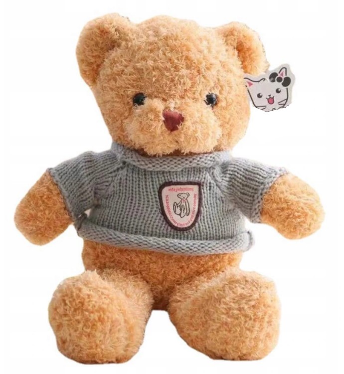 

Śliczna Maskotka Miś W Sweterku 36cm Przytulanka