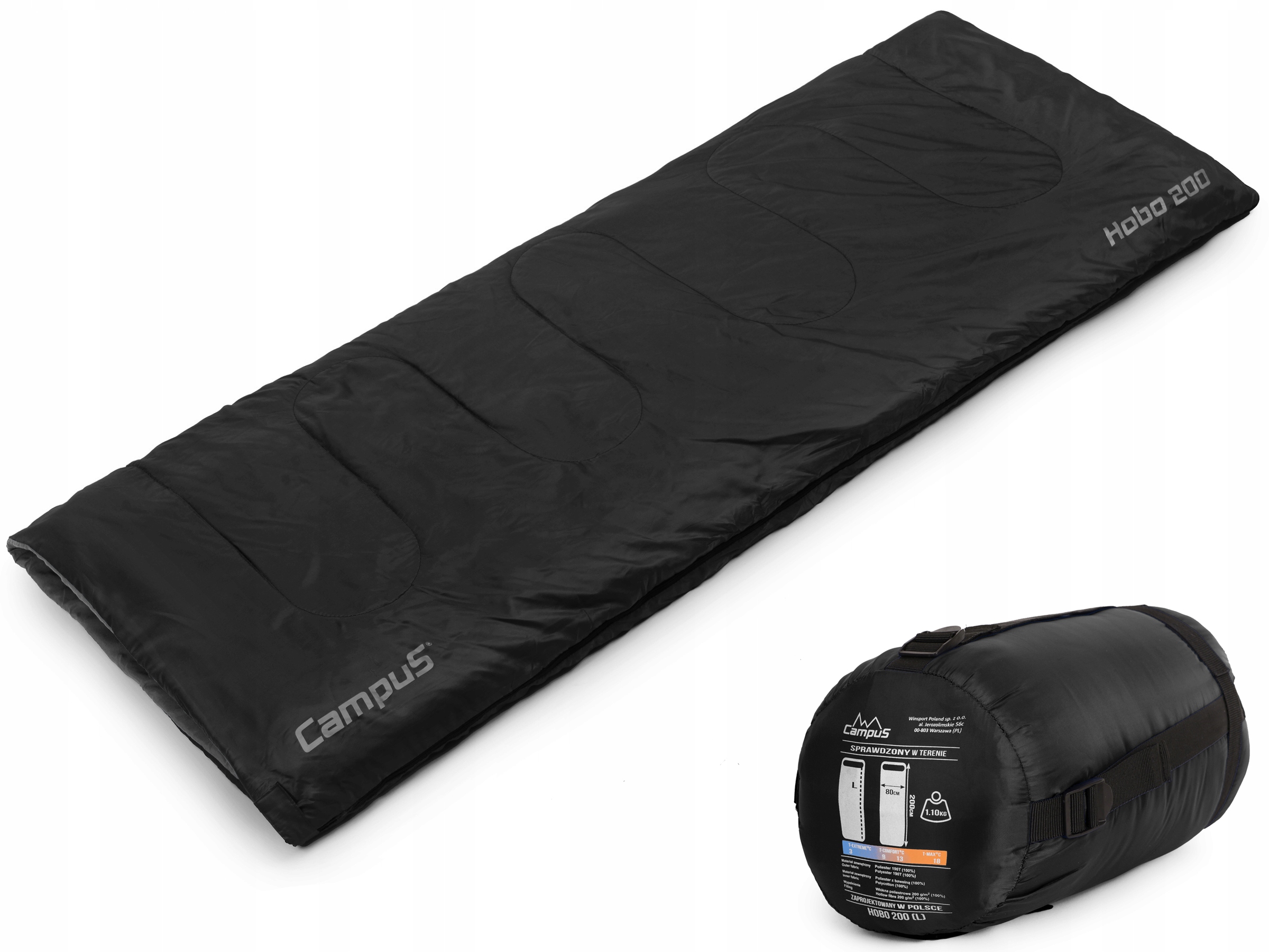 Značkový Spací Pytel Přikrývka Campus Hobo 200 3 Barvy