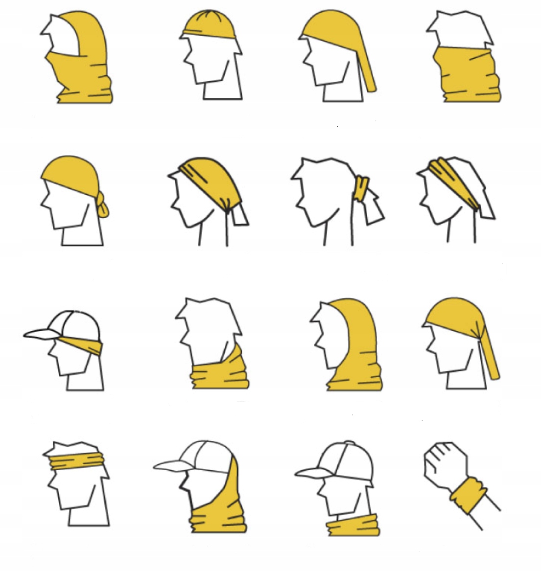 chusta wielofunkcyjna harcerska obóz komin maska Rodzaj komin