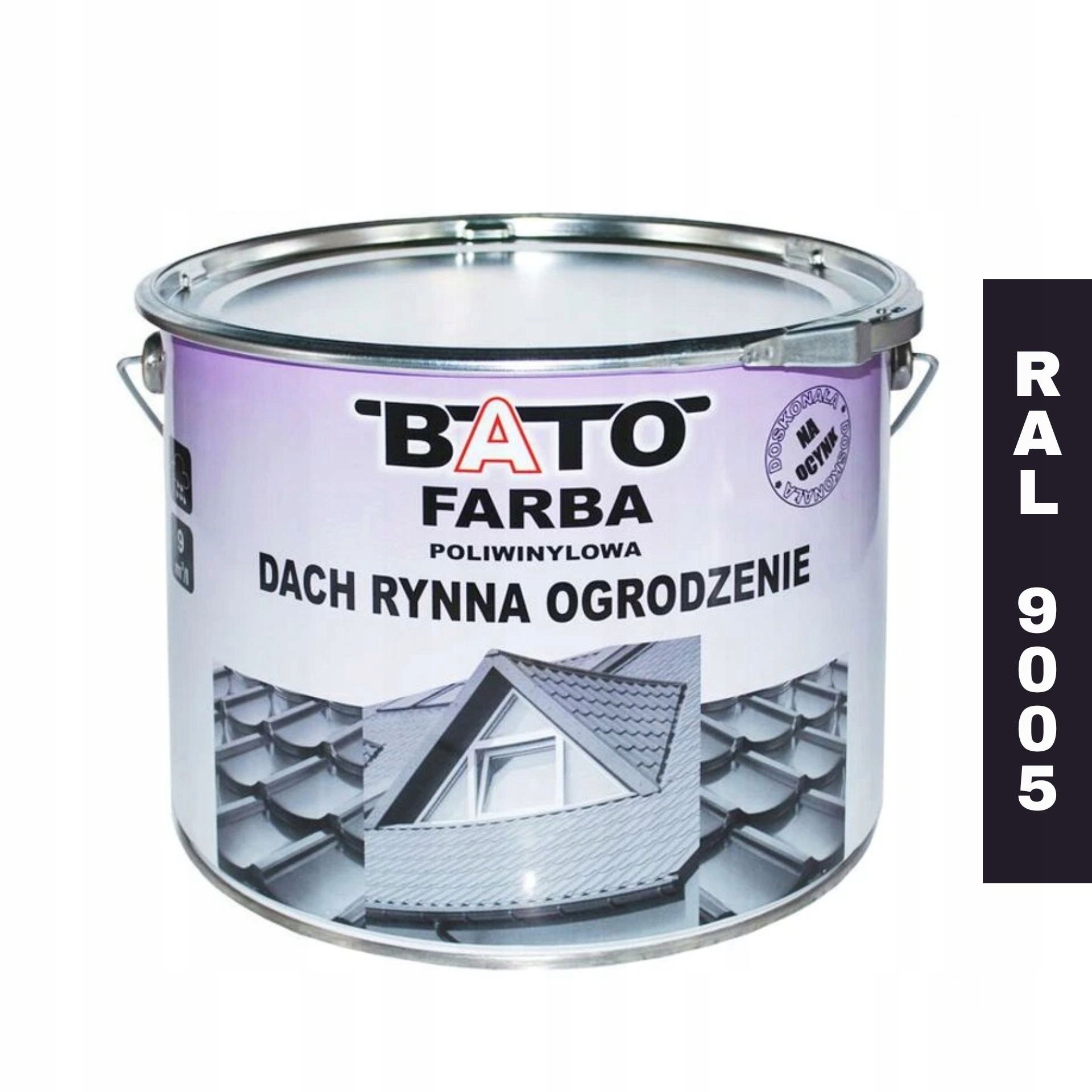 Bato Ral 9005 černá polyvinylová střešní Barva 10 l