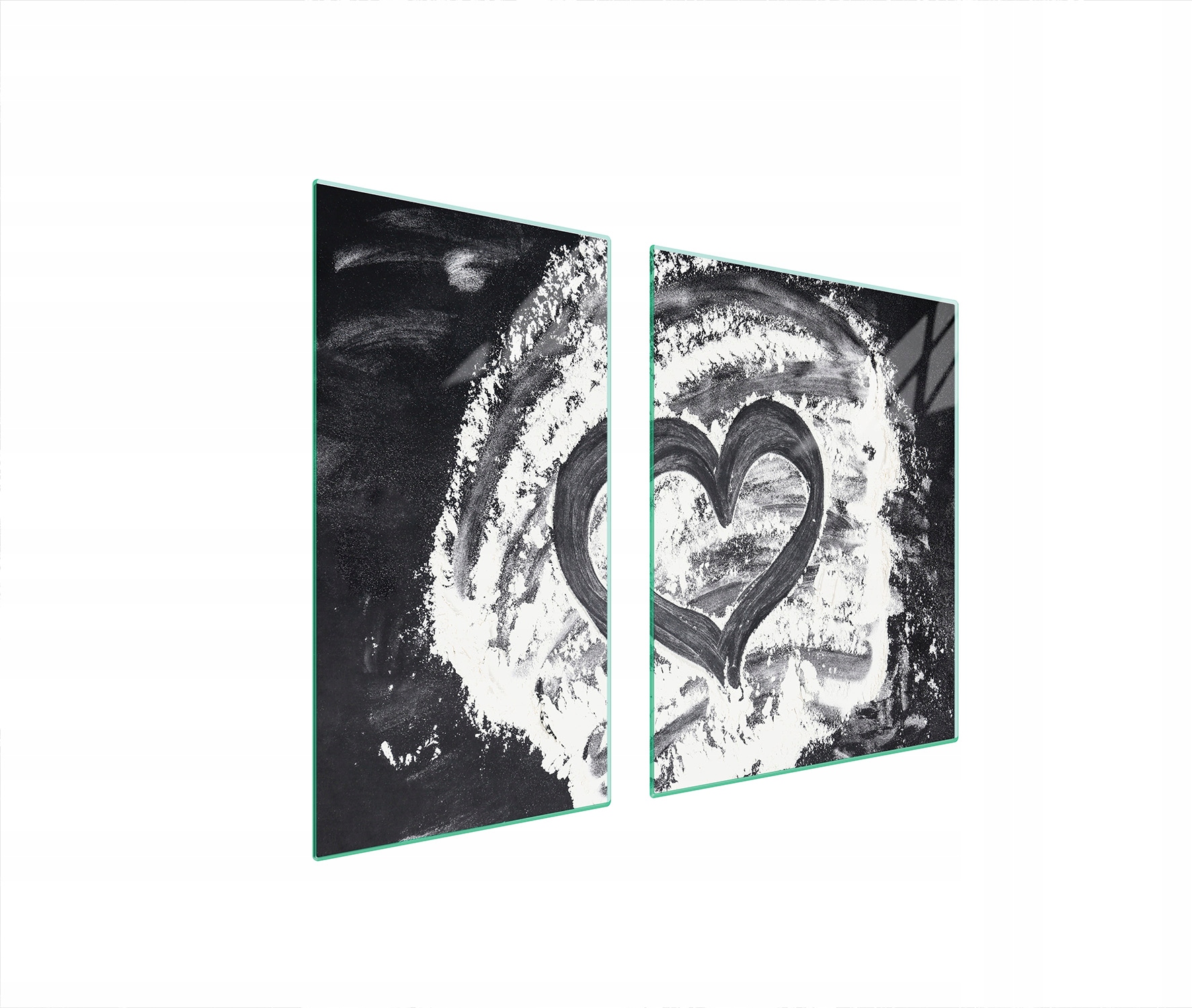 Ochranná Skleněná Deska Na Sporák 90x52 Srdce Tvrzené Sklo