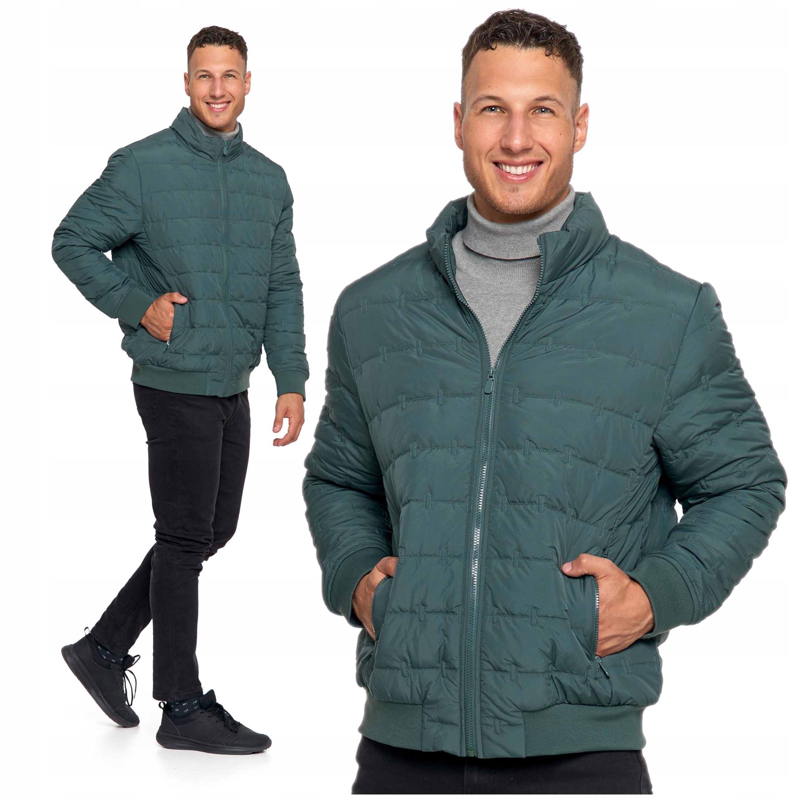 Pánská prošívaná bunda Bez Kapuce Módní klasická se stahovacími šňůrkami Moraj XL