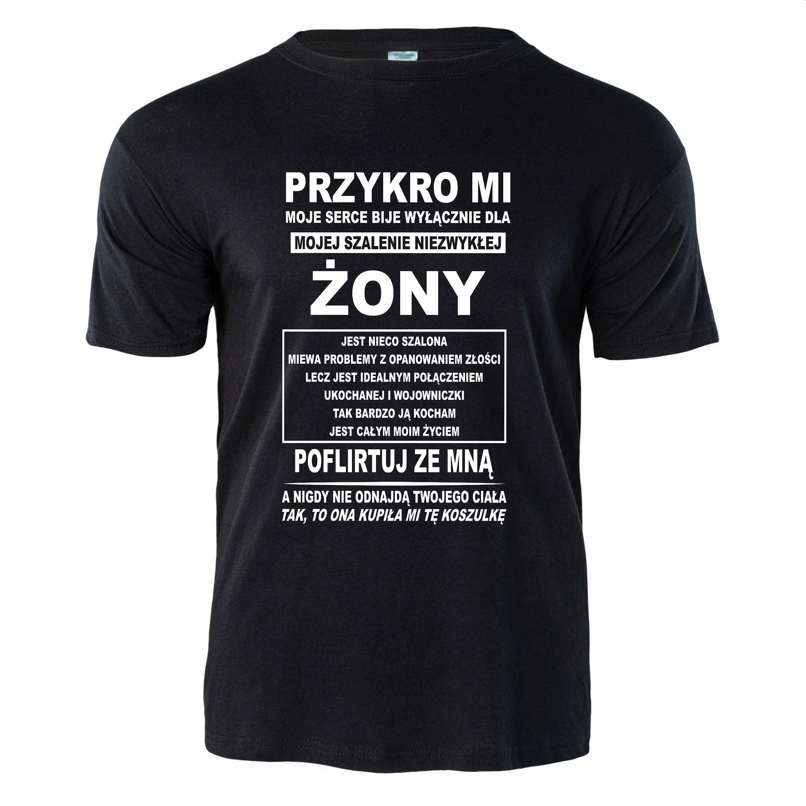 KOSZULKA MĘSKA T-SHIRT PODKOSZULEK Z NADRUKIEM DLA MĘŻA DZIADKA TATY BRATA Marka inna