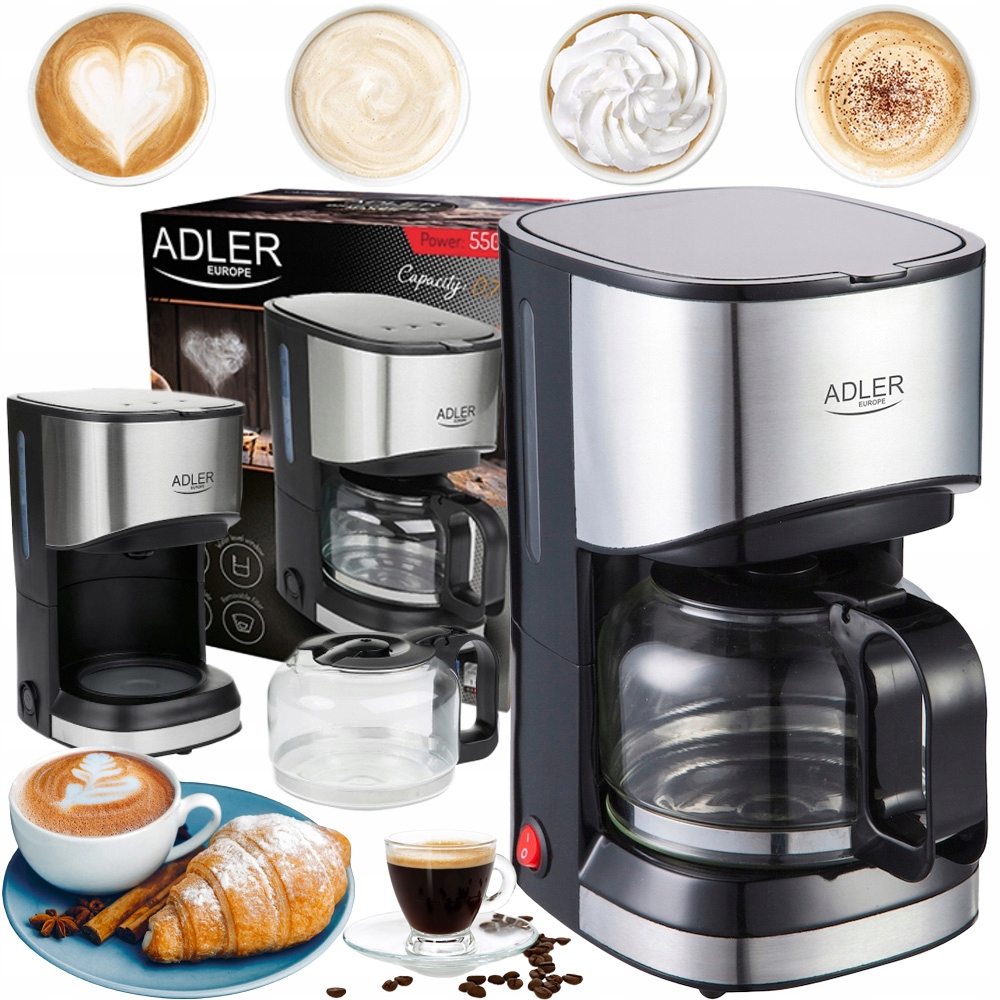 

Ekspres przelewowy 0,7L 550W Adler AD4407
