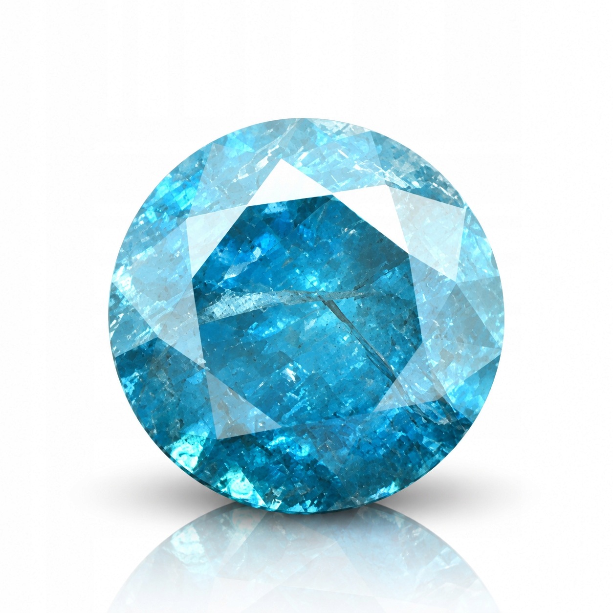 Přírodní diamant 0.23 ct Modrý Briliant I3 certifikát Wbd