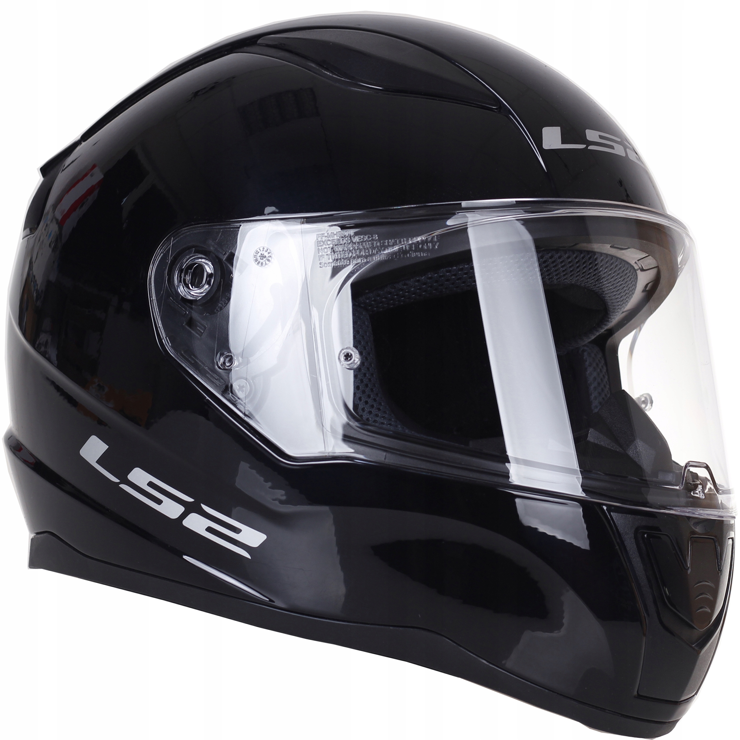 Integralny kask motocyklowy Ece 22.06 Pinlock Ready Czarny połysk na motor