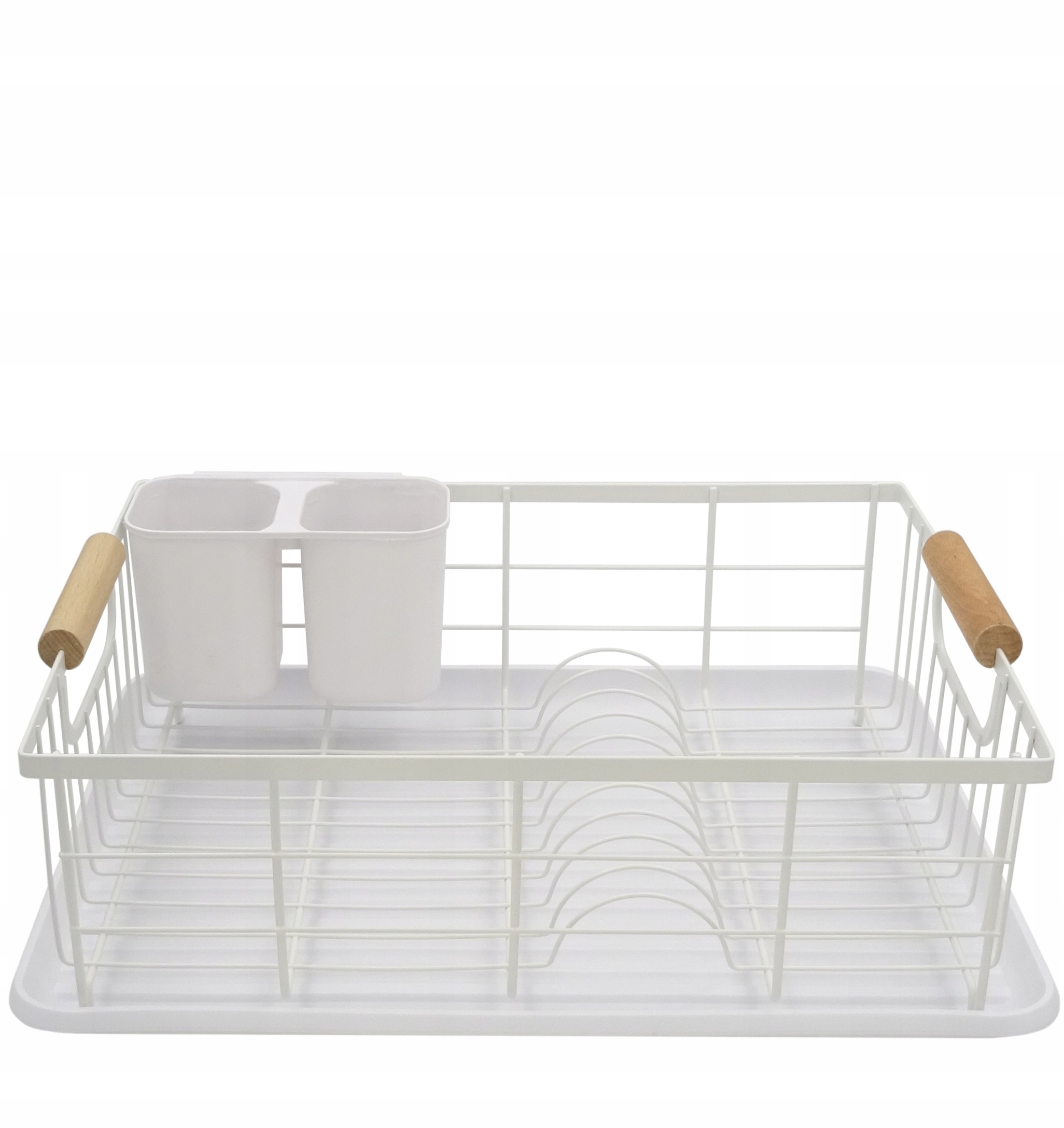 SUSZARKA DO NACZYŃ BIAŁA STOJĄCA OCIEKACZ DUŻA Kolor biały