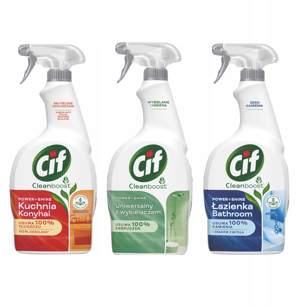 

Cif Power Kuchnia Łazienka Wybielanie MIX 3x750ml