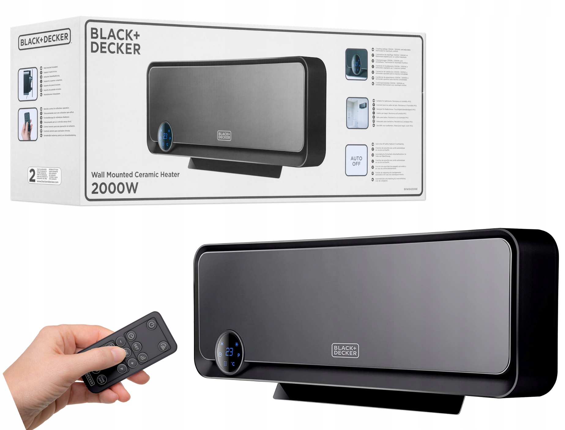 Termowentylator Black+Decker BXWSH2000E 2000 W