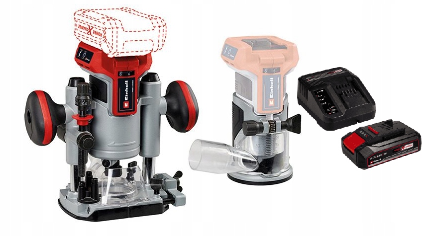 Einhell Horní Frézka Tp-ro 18 4350410 Sada Akumulátor 2,5AH