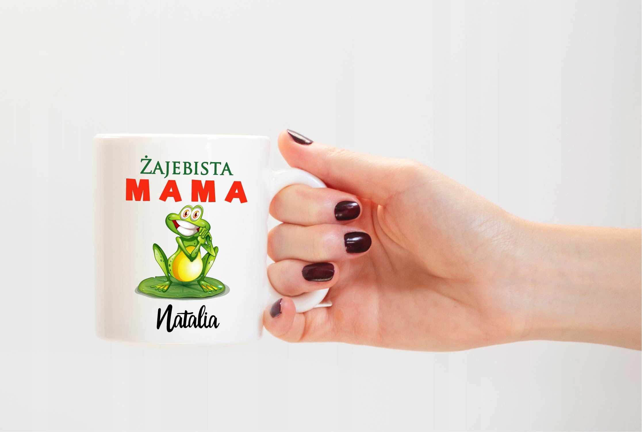 PODUSZKA + KUBEK dla MAMY Żajebista Mama + IMIĘ Mamy Marka inna