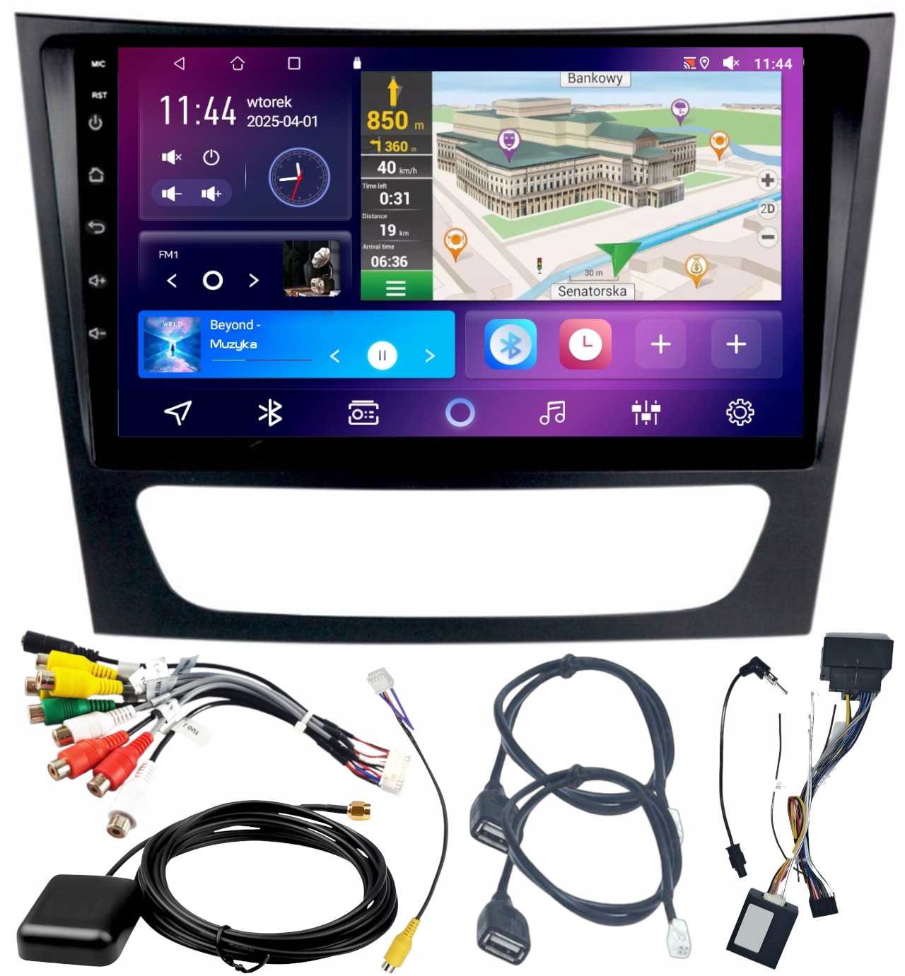 Autorádio Carplay Mercedes W211 2002-10 Wifi Android 4GB 64GB
