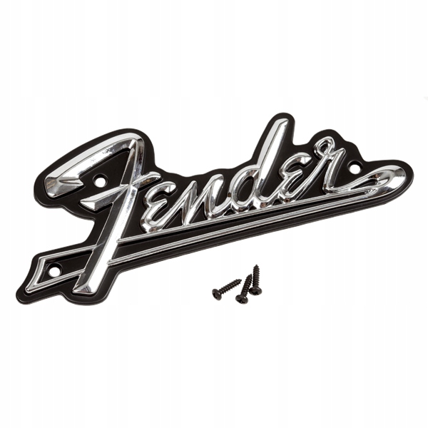 Logo Fender Black Panel Amplifier Silver/Black