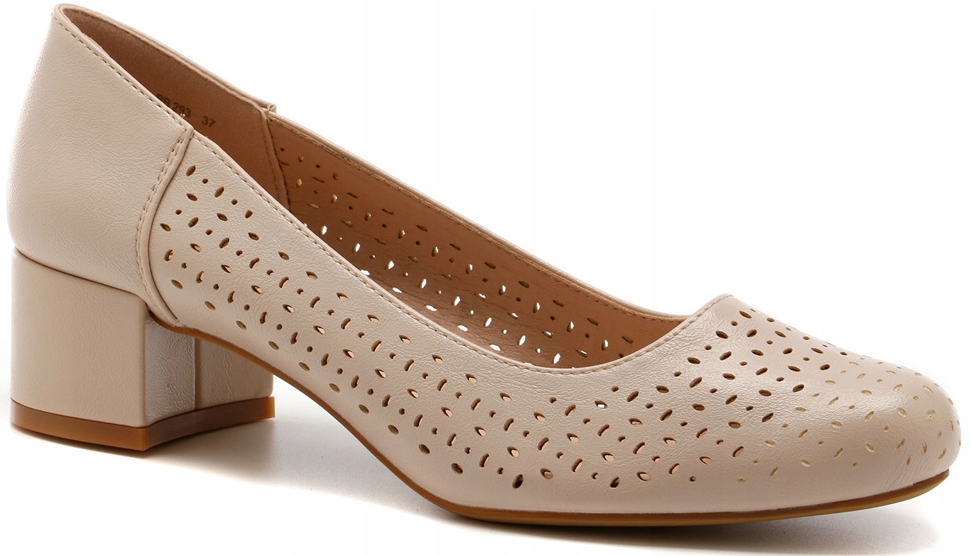 JBUT - SERGIO LEONE SANDAŁY PÓŁBUTY PB293 CIELISTY