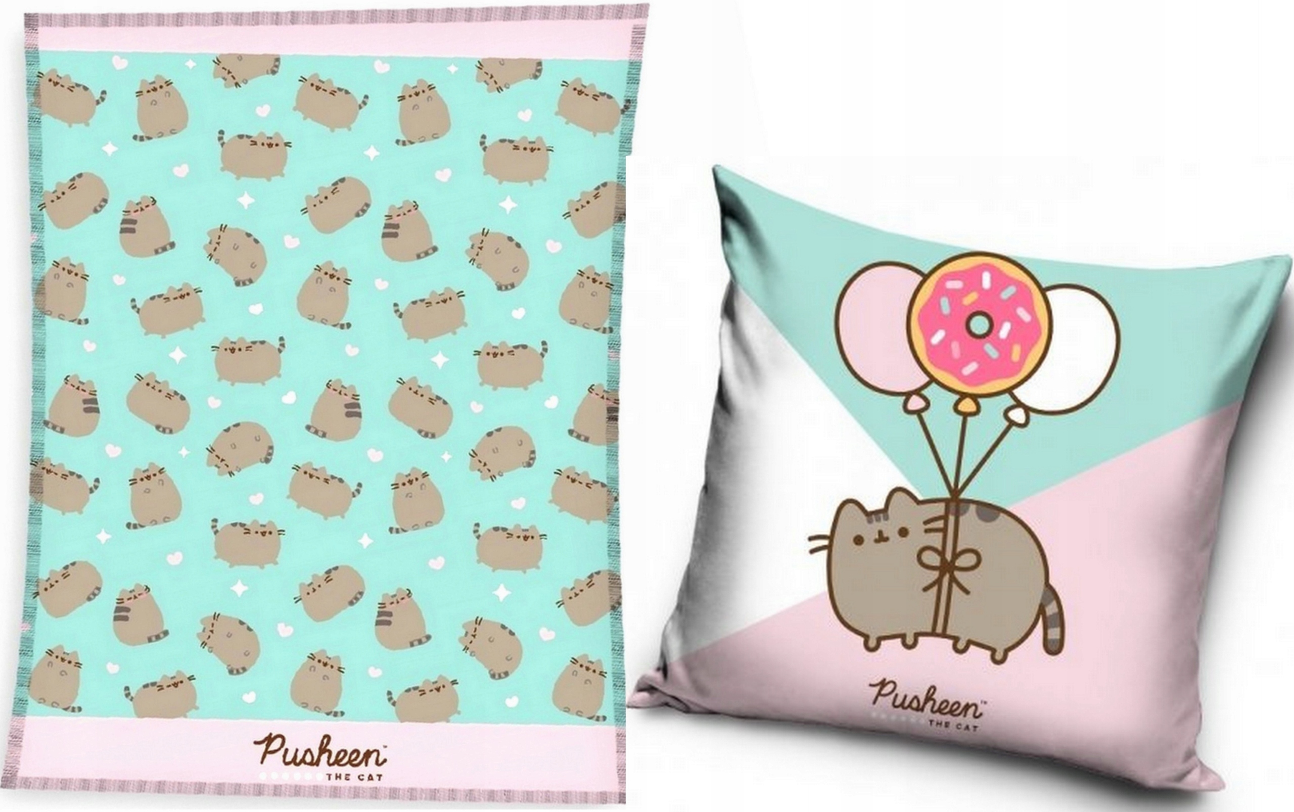 

Kot Pusheen Puszin Poduszka Koc polarowy Oryginał