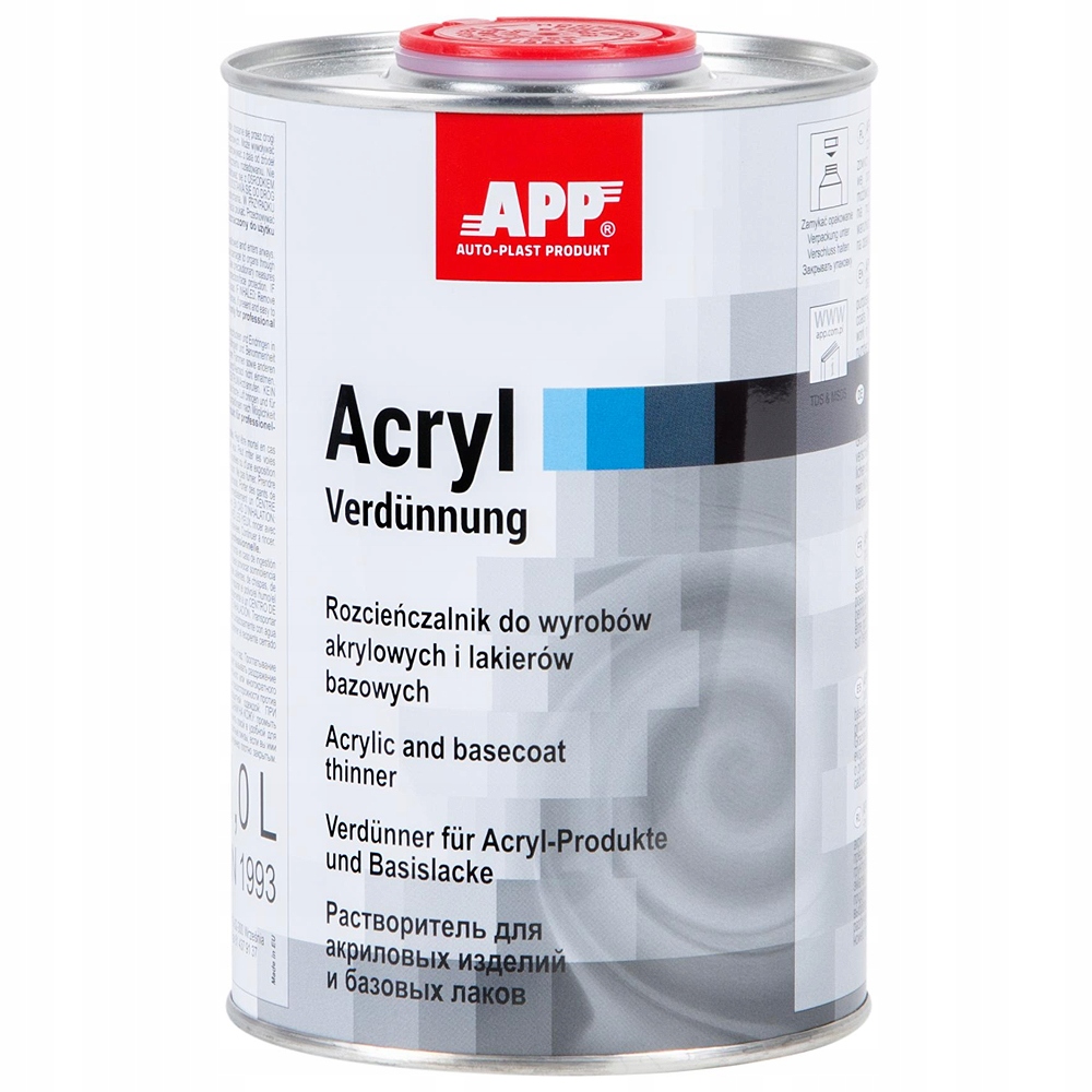 APP 2K ACRYL rozcieńczalnik akrylowy do akrylu 1L