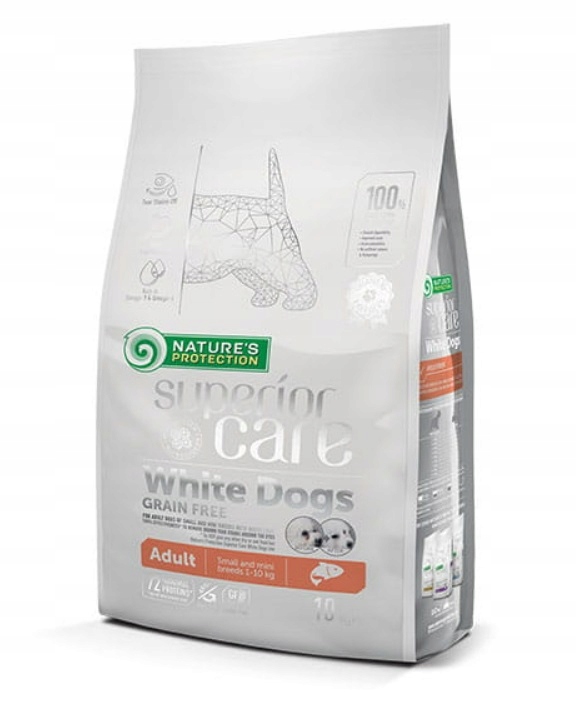 Sucha karma dla psa Nature's Protection White Small Dog Salmon 10kg