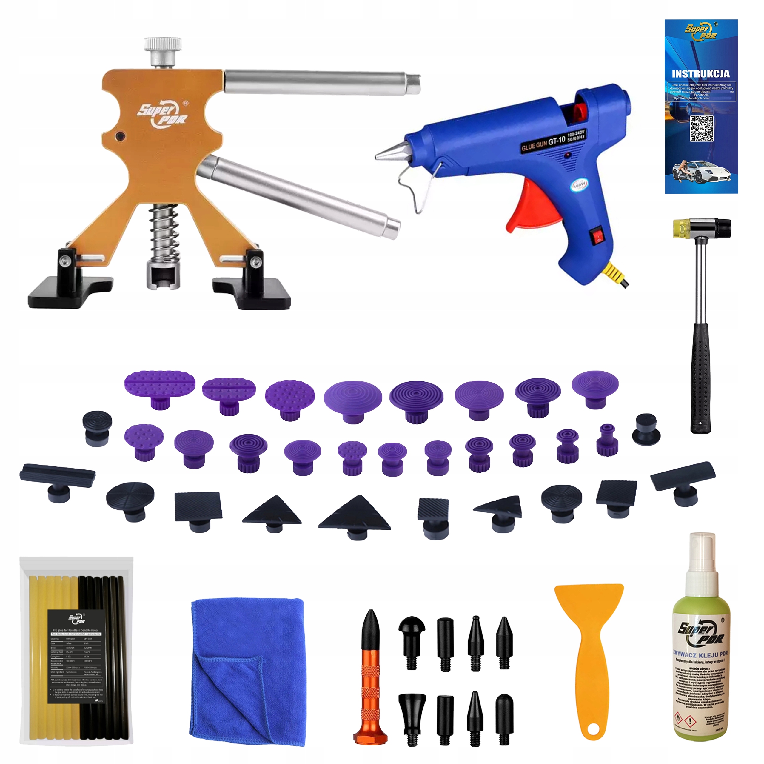 Sada Pdr Odstraňování vytahování promáčklin karoserie