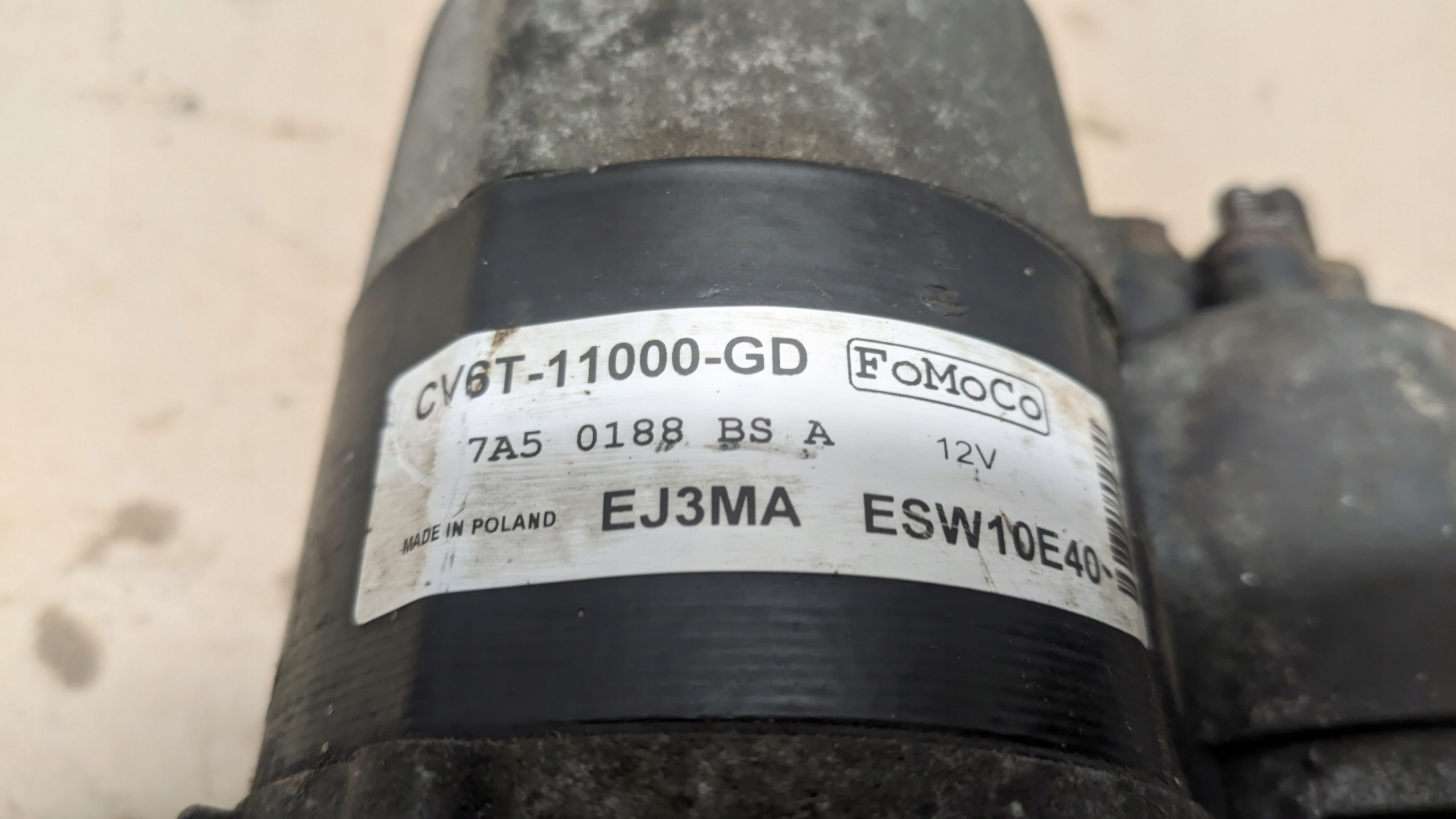 FORD B-MAX 12R 1.0 EB starter CV6T-11000-GD