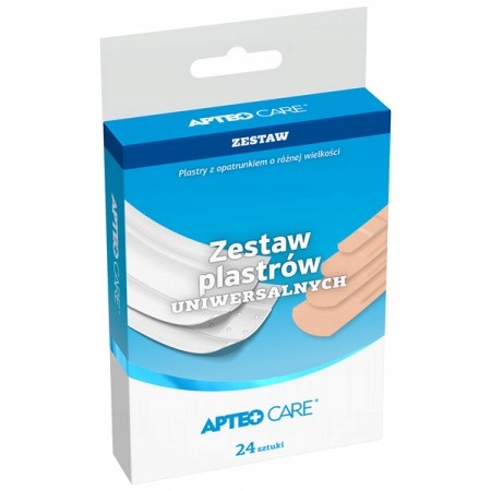 

Zestaw plastrów uniwersalnych Apteo 24 sztuki