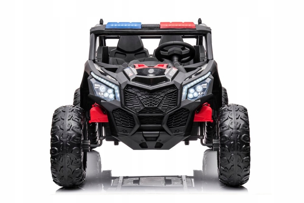 Buggy Auto Na Akumulator Policyjne 4x4 24V do 60kg 8km/h MP3 LED EVA Pilot Marka inna