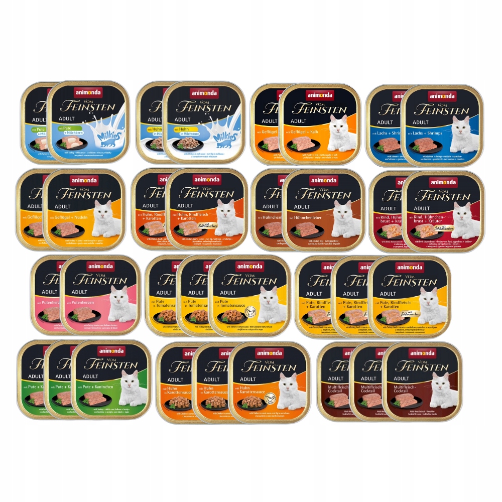 Mokra karma dla kota Animonda Vom Feinsten Classic mix smaków 33x100g