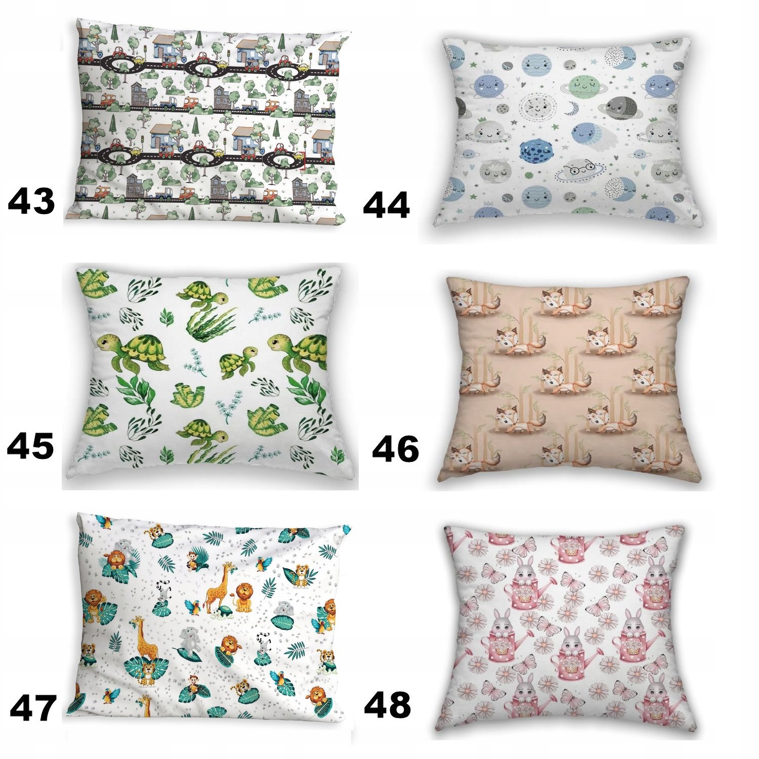 POŚCIEL dziecięca KOMPLET 120x90 2 el RÓŻNE WZORY Płeć chłopcy dziewczynki