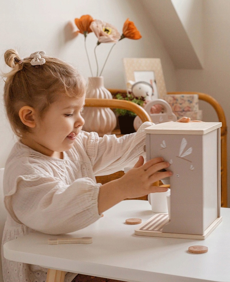 EKSPRES DO KAWY DREWNIANY + AKCESORIA LABEL LABEL Stan opakowania oryginalne