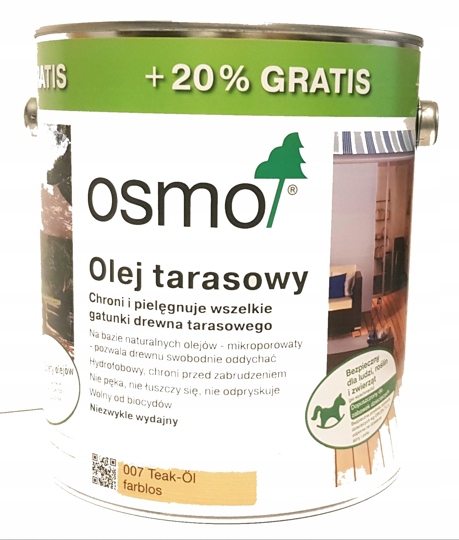 

Osmo 007 Olej Tarasowy 3l Bezbarwny