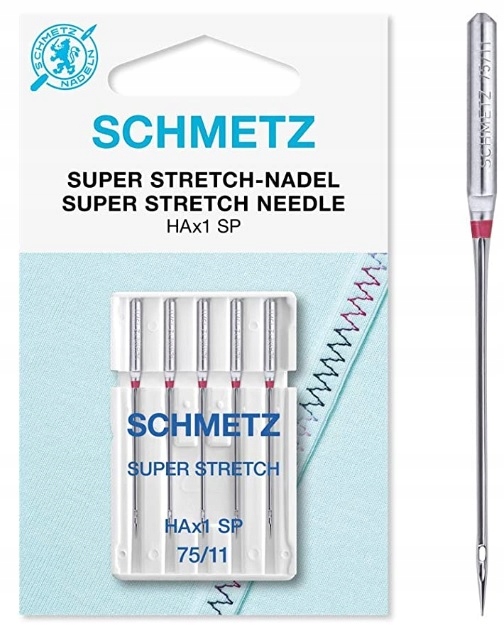 

Igły do owerloków domowych Schmetz HAx1 Vds 5x75