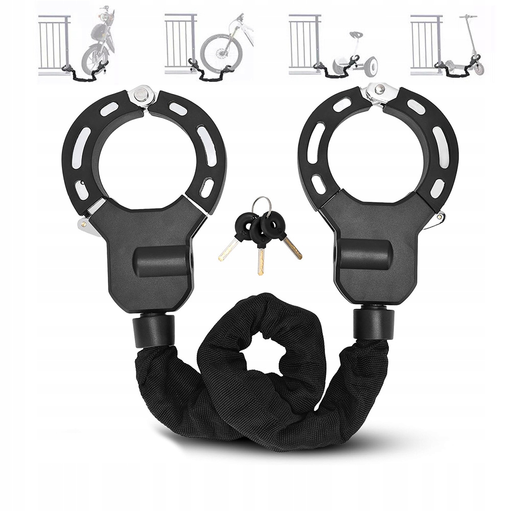 Zapięcie kajdankowe do hulajnogi elektrycznej do rowerów i hulainogów 90cm