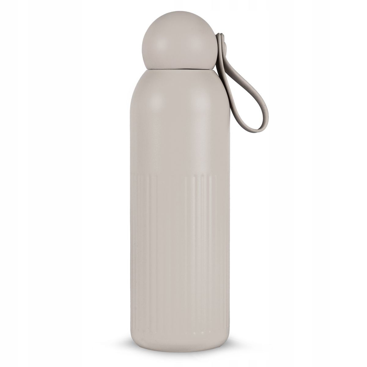Sagaform Termosová láhev 500 ml Béžová Nerezová Ocel Termos se slámkou