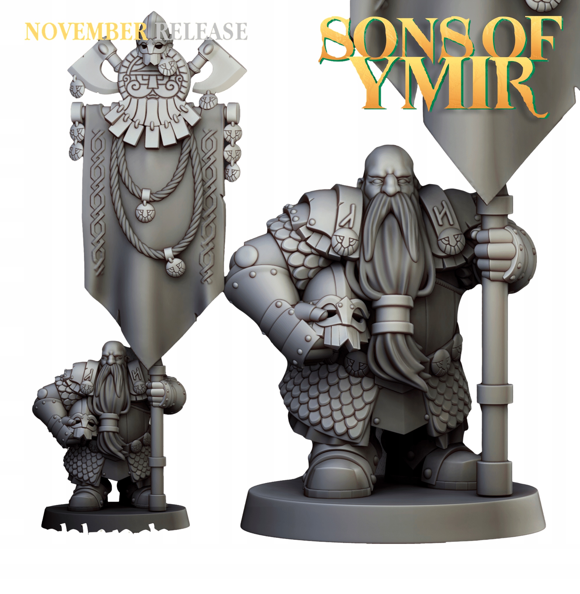 Dwarf Huscarls - Bannerman