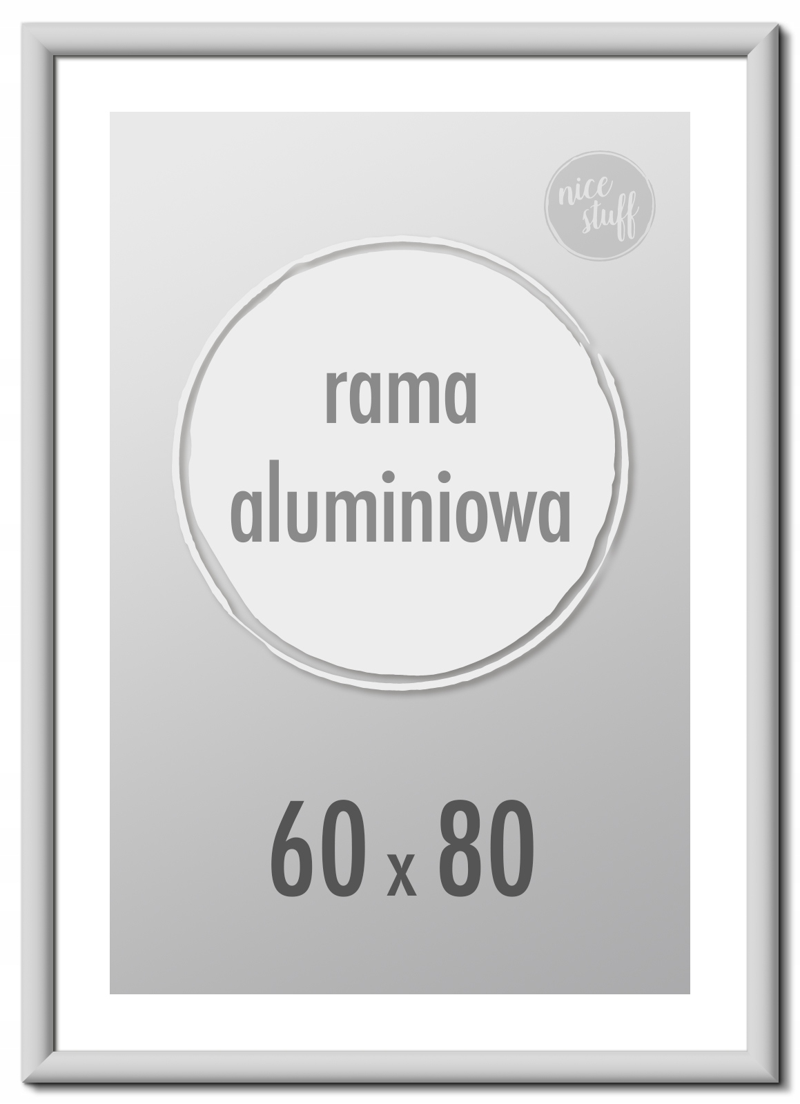 

Ramka na zdjęcia 60x80 cm Ramki aluminiowe 80x60