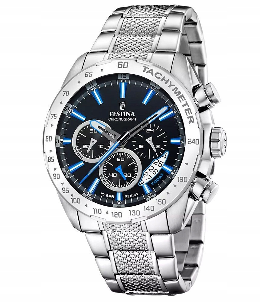 Pánské Hodinky Festina Timeless Chrono F20668/6 45,00 mm 10ATM